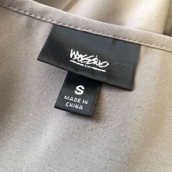 Mossimo Women's Utility Shirt Dress Size Small Olive Green Pockets Long Sleeves - Picture 9 of 10